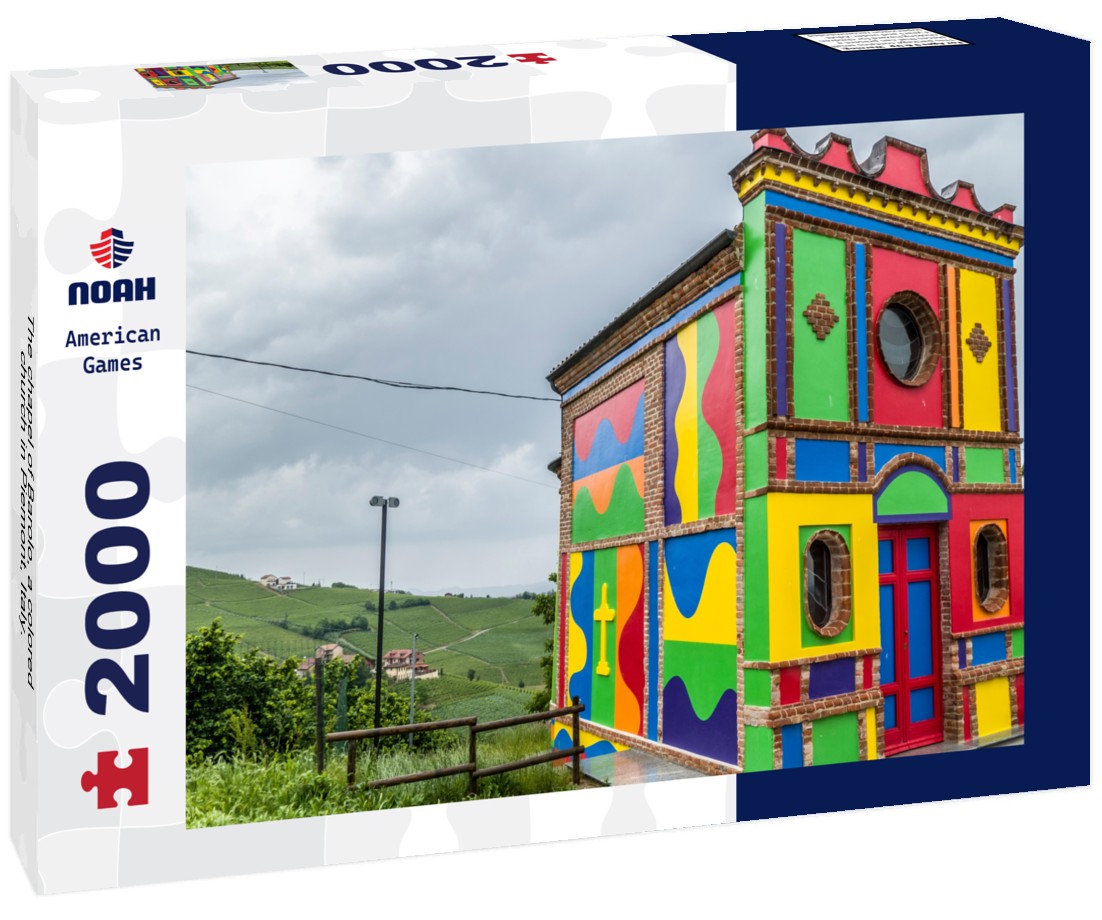 Noah Jigsaw Puzzle The chapel of Barolo, a colored church in Piemont, Italy. 2000 pieces