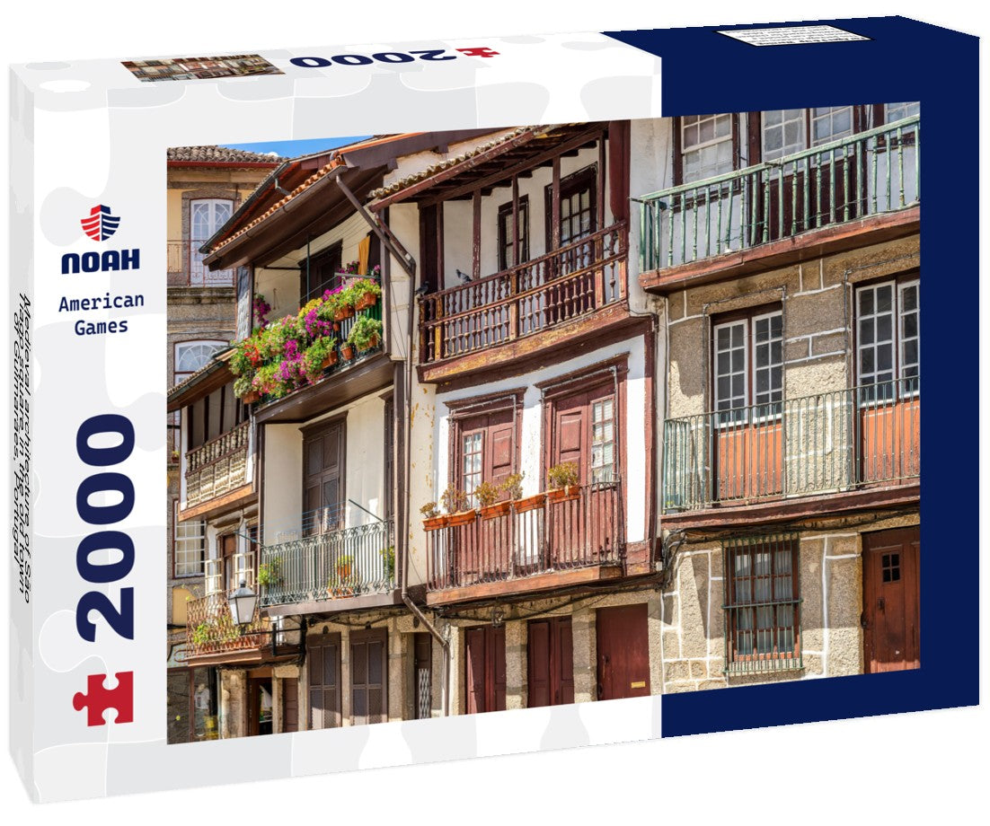 Medieval architecture of São Tiago square in the old town of Guimarães, Portugal 2000pc Puzzle