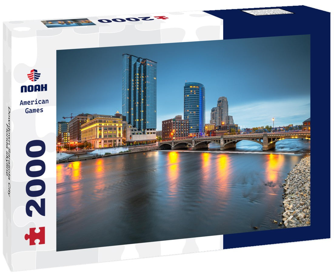 Noah Jigsaw Puzzle Downtown Sarasota City Florida skyline 2000 pieces