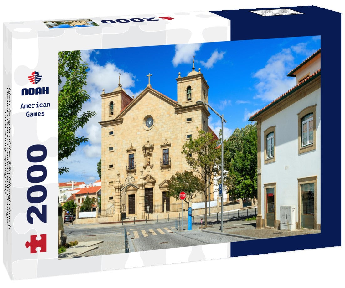 Main facade of the São Miguel church, Castelo Branco cathedral in Portugal, on a sunny spring day 2000pc Puzzle
