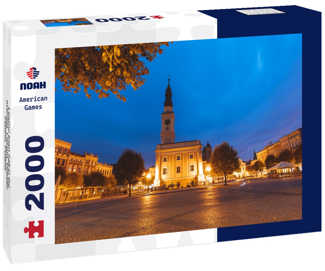 Leszno town hall in the evening. Leszno, Greater Poland, Poland 2000pc Puzzle