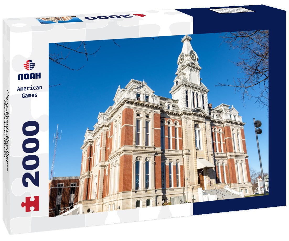 Henry County Courthouse in early morning light. Cambridge, Illinois 2000pc Puzzle
