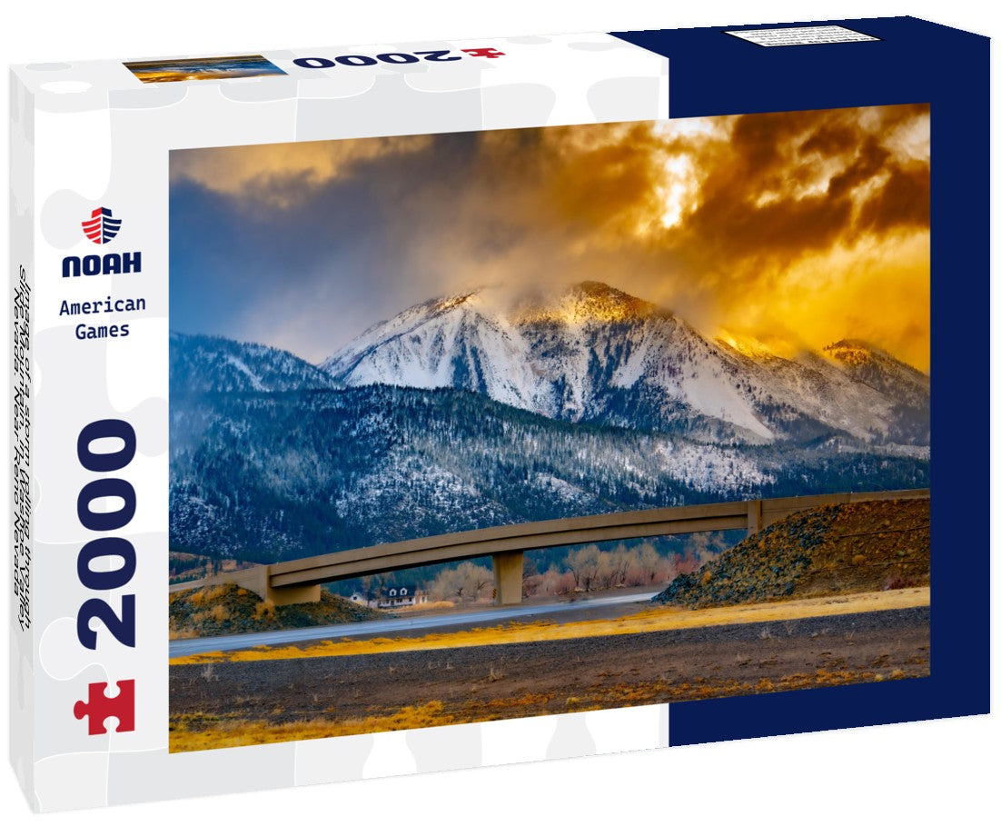 Storm rolling through Slide Mountain, in Washoe Valley Nevada. Near Reno Nevada 2000pc Puzzle