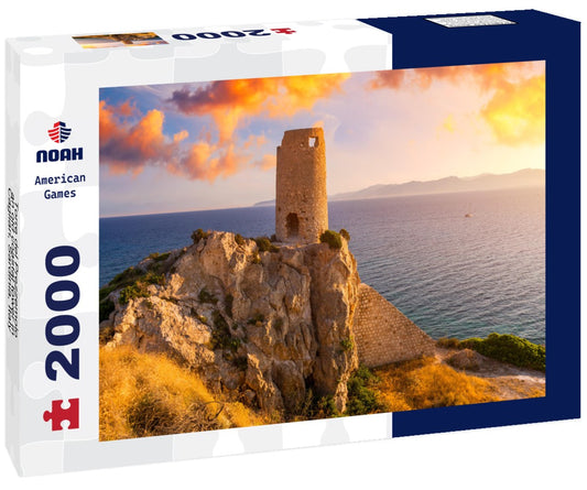 Noah Jigsaw Puzzle Torre del Prezzemolo, an old coastal tower in Cagliari, Sardinia, Italy 2000 pieces