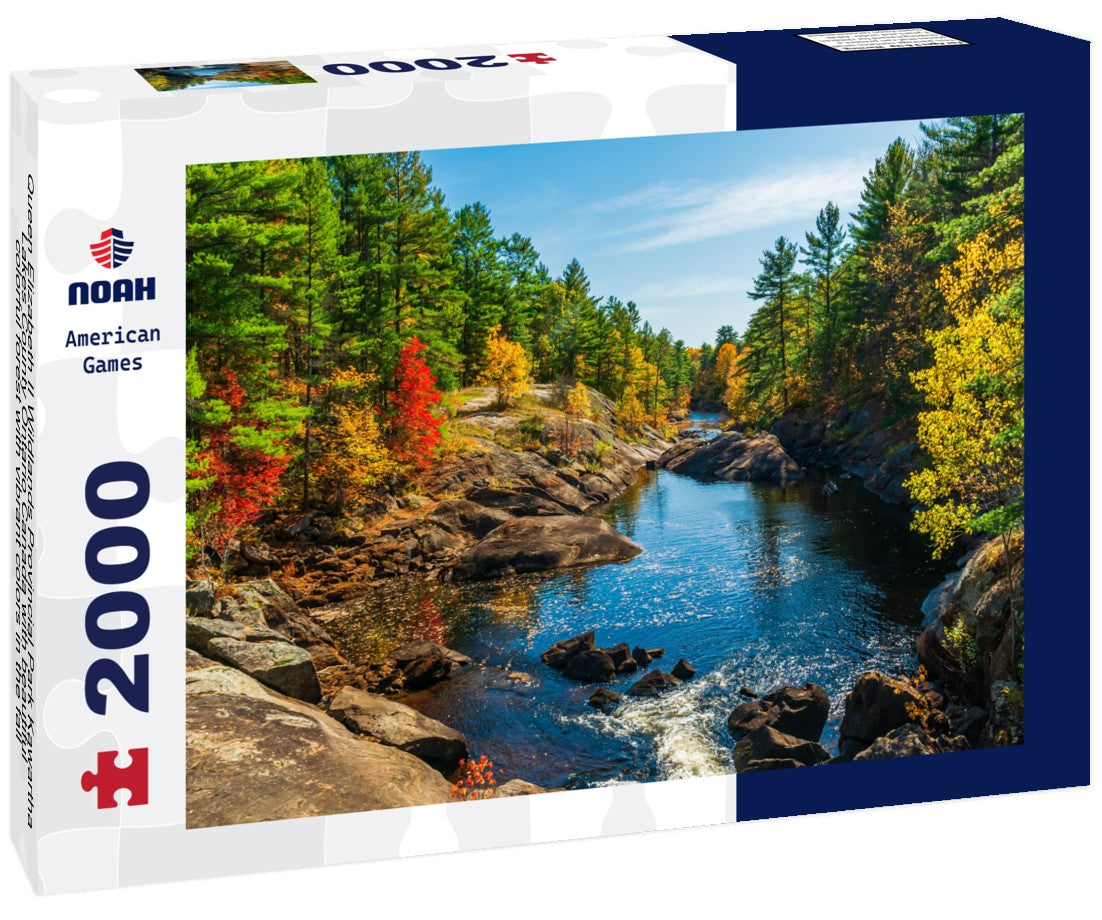Queen Elizabeth II Wildlands Provincial Park Kawartha Lakes County Ontario Canada with beautiful, colorful forest with vibrant colors in the fall 2000pc Puzzle