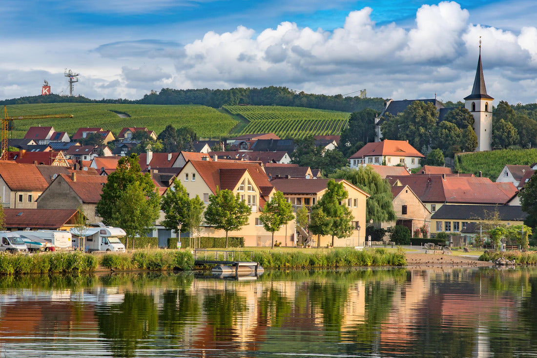 Church and apartments along the Main-Danube Canal, Schweinfurt, Germany 2000pc Puzzle