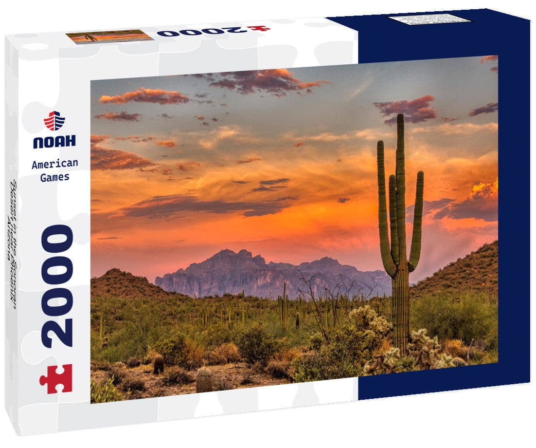 Sunset in the Sonoran Desert near Phoenix, Arizona 2000pc Puzzle