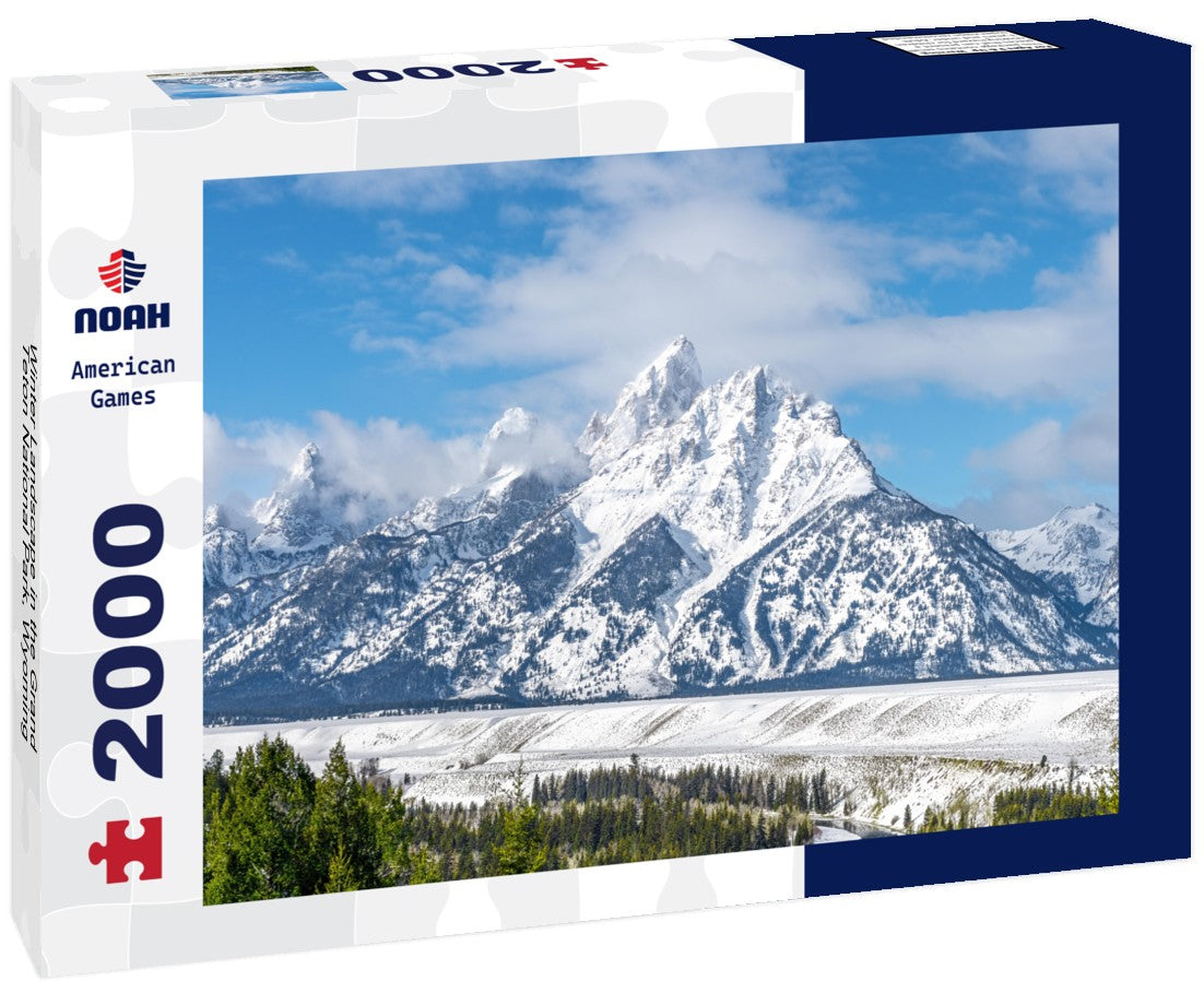 Winter Landscape in the Grand Teton National Park, Wyoming 2000pc Puzzle