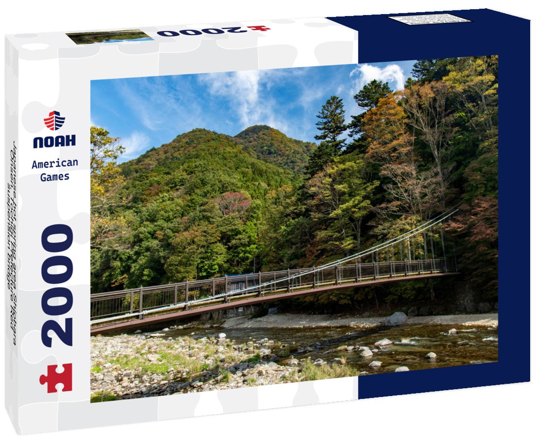 Japanese hot spring area Shiobara Onsen, Tochigi Prefecture Red suspension bridge 2000pc Puzzle