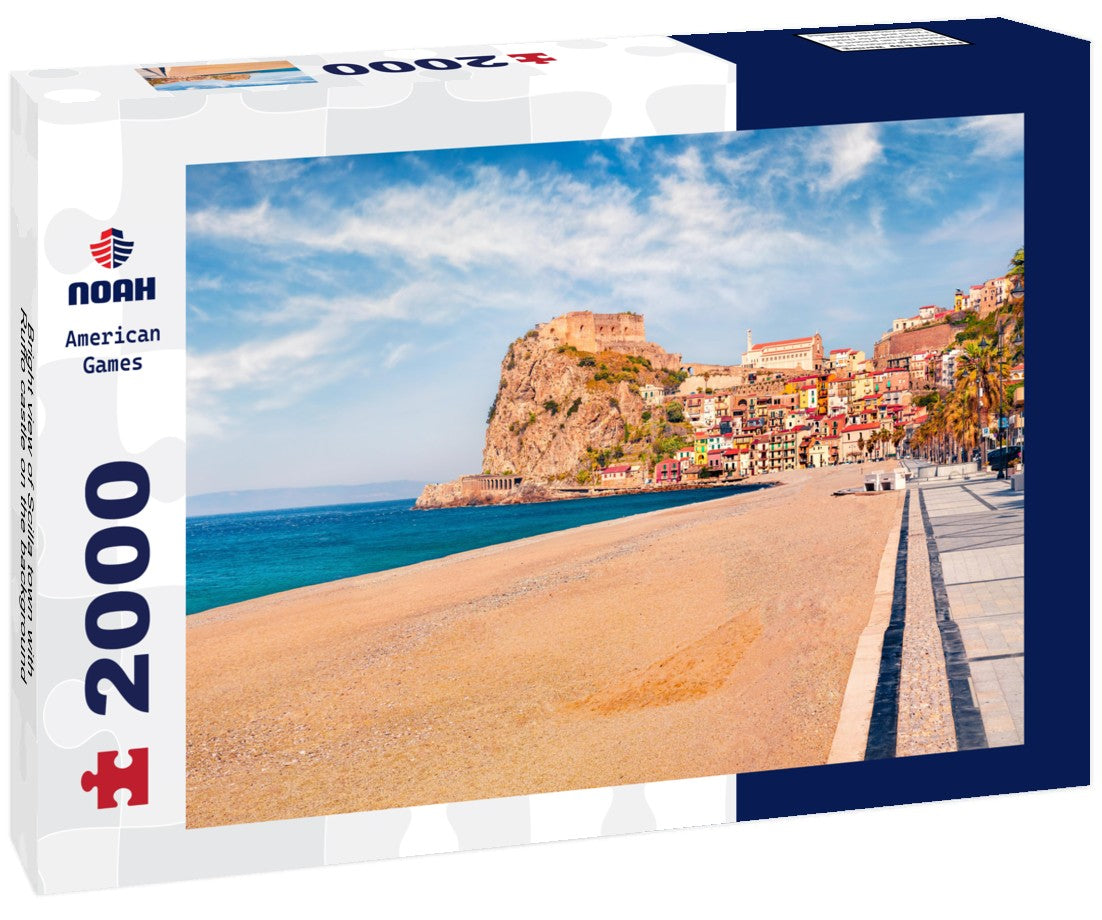 Bright view of Scilla town with Ruffo castle on the background 2000pc Puzzle