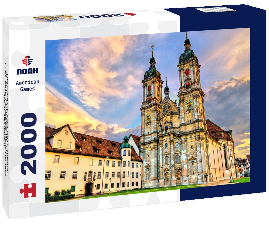 The Abbey of Saint Gall Cathedral in St. Gallen. UNESCO World Heritage Site in Switzerland 2000pc Puzzle