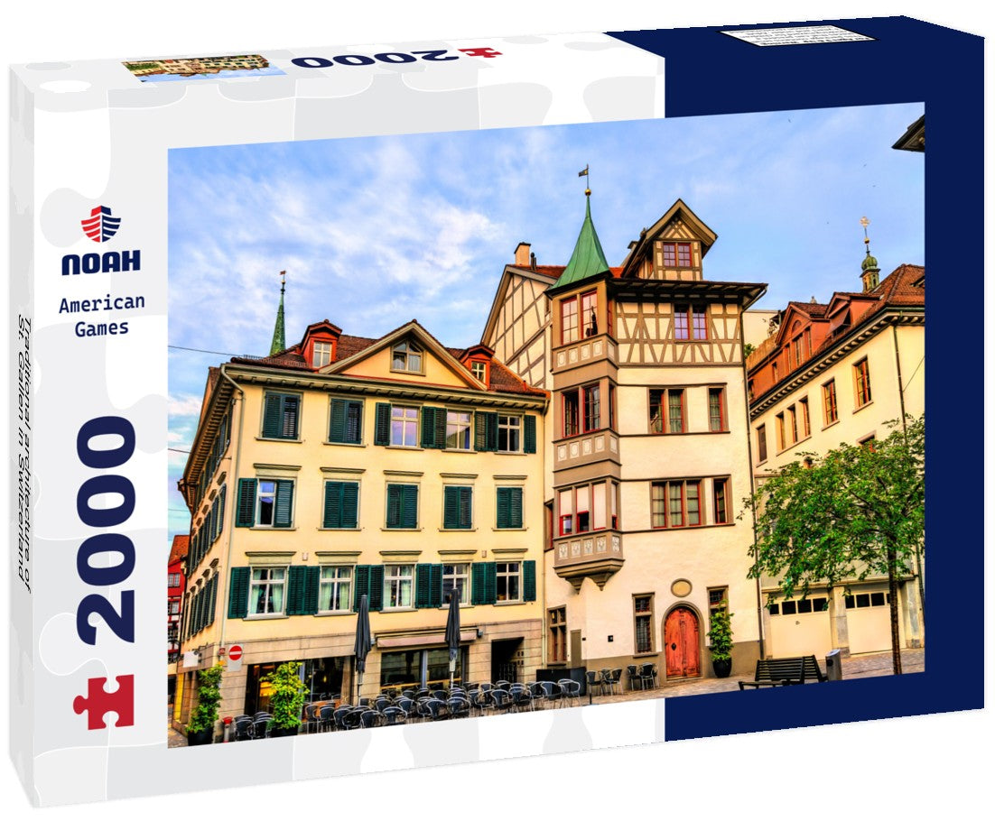 Traditional architecture of St. Gallen in Switzerland 2000pc Puzzle