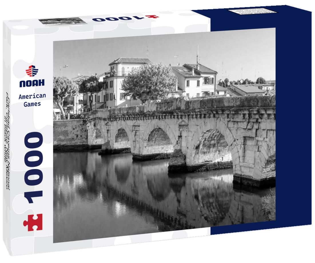 Noah Jigsaw Puzzle Carlsbad Caverns National Park, Carlsbad, New Mexico in black white 1000 pieces