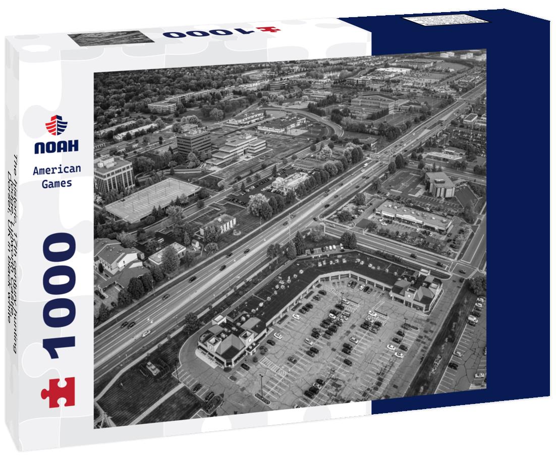 Noah Jigsaw Puzzle The historic, 17th century hunting lodge, Lulworth Castle. Dorset, UK in black white 1000 pieces