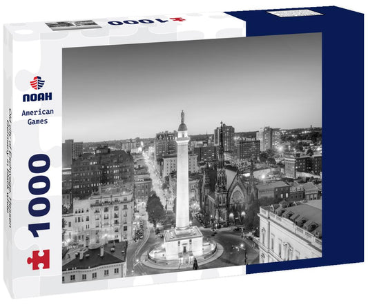 Noah Jigsaw Puzzle Old city of Eschwege, Hessen, Germany in black white 1000 pieces