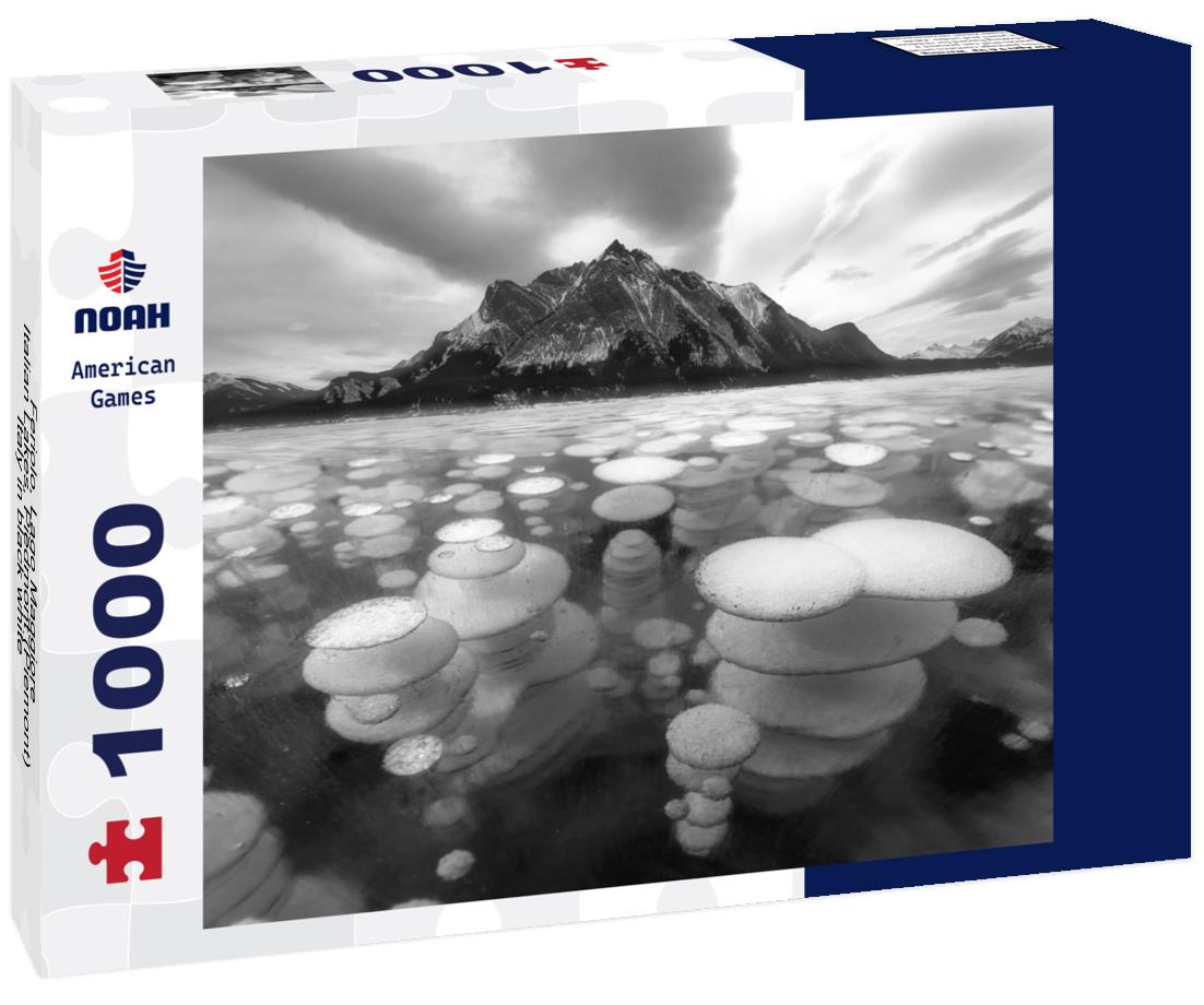 Noah Jigsaw Puzzle Feriolo, Lago Maggiore, Italian Lakes, Piedmont (Piemont), Italy in black white 1000 pieces