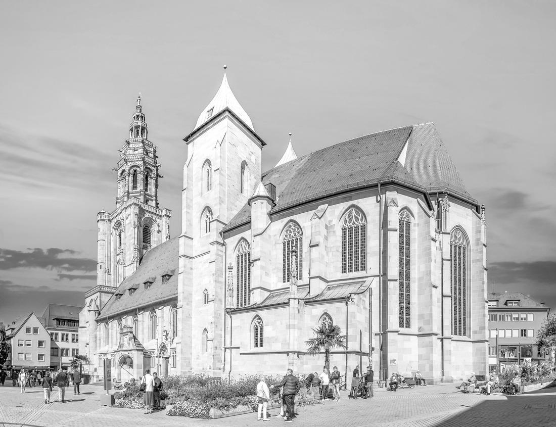Noah Jigsaw Puzzle Yellow-billed Stork (Mycteria ibis), Lake Manyara National Park, Tanzania, East Africa in black white 1000 pieces