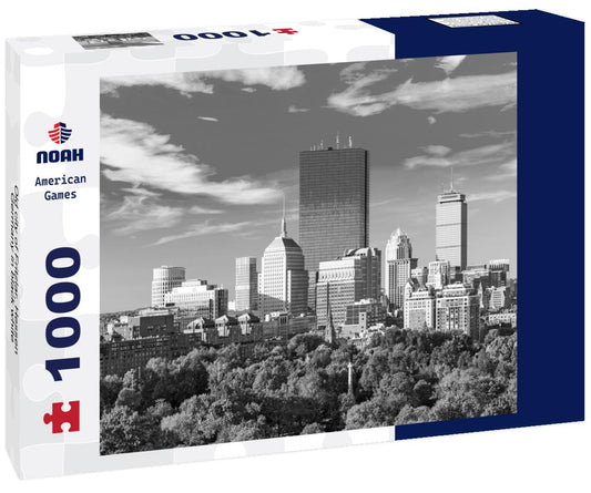 Noah Jigsaw Puzzle Old city of Fritzlar, Hessen, Germany in black white 1000 pieces