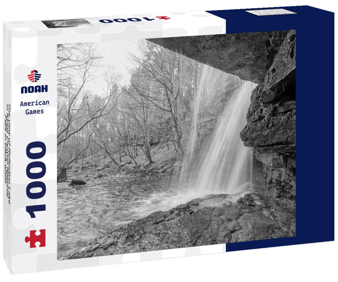 Noah Jigsaw Puzzle The view of Reflection Lake in Kings Canyon National Park in black white 1000 pieces