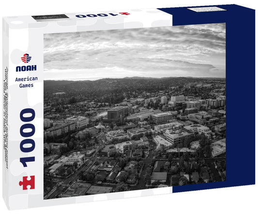 Noah Jigsaw Puzzle Zermatt, Switzerland autumn sunset with the Matterhorn on the Matter Vista River in black white 1000 pieces