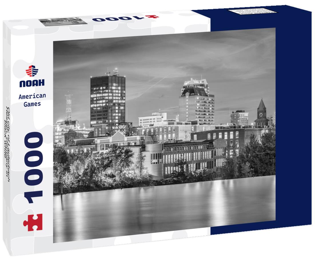 Noah Jigsaw Puzzle Old city of Lauterbach, Hessen, Germany in black white 1000 pieces