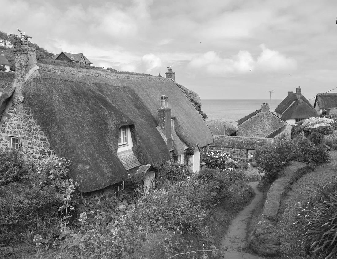 Noah Jigsaw Puzzle Chefchaouen blue town street in Morocco in black white 1000 pieces