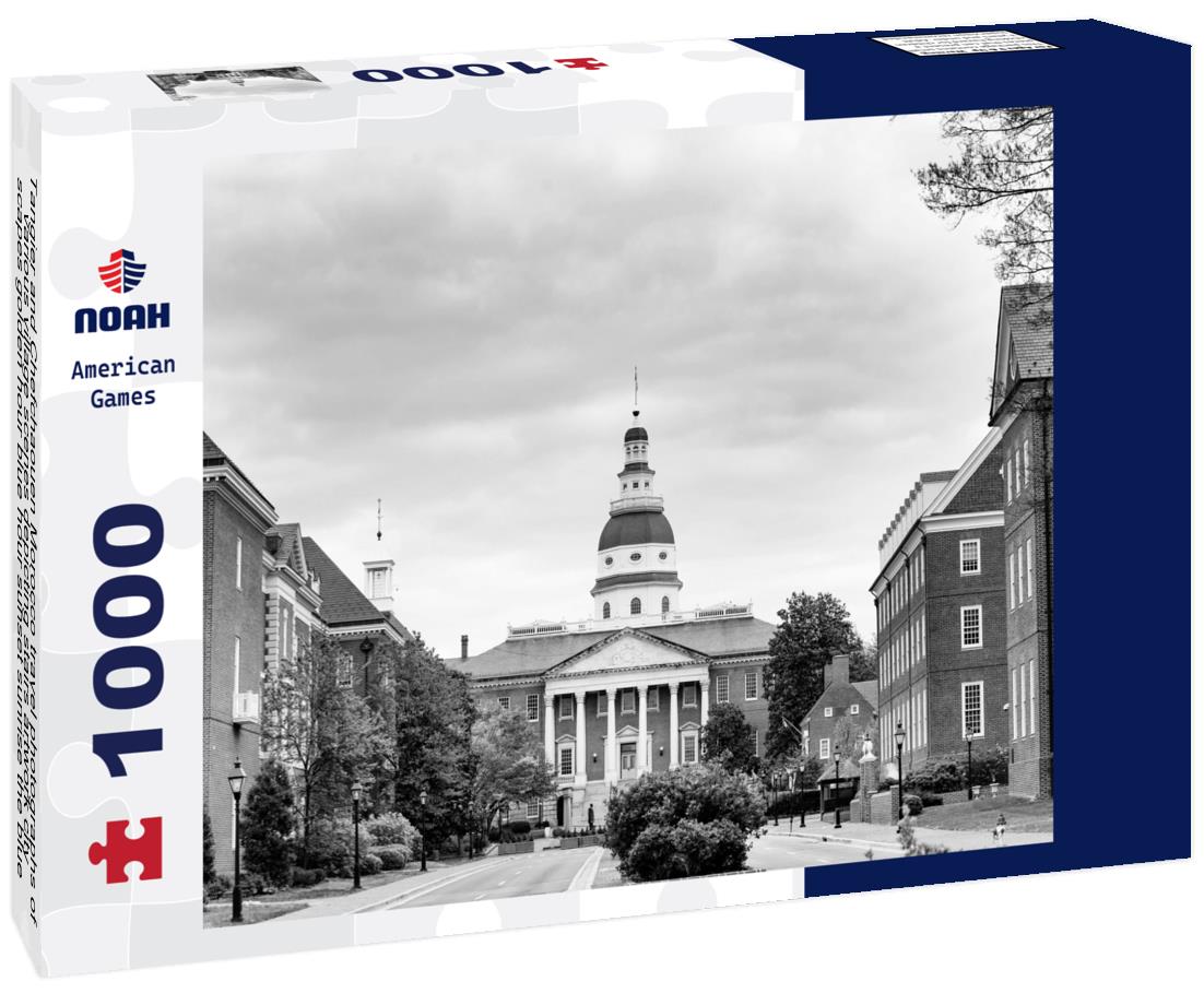 Noah Jigsaw Puzzle Tangier and Chefchaouen Morocco travel photographs of various village scenes depicting stairs artwork city scapes golden hour blue hour sunset sunrise the blue city with blue painted walls hearts in black white 1000 pieces