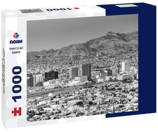 Noah Jigsaw Puzzle The city gate leading into Rissani : Rissani, Morocco in black white 1000 pieces