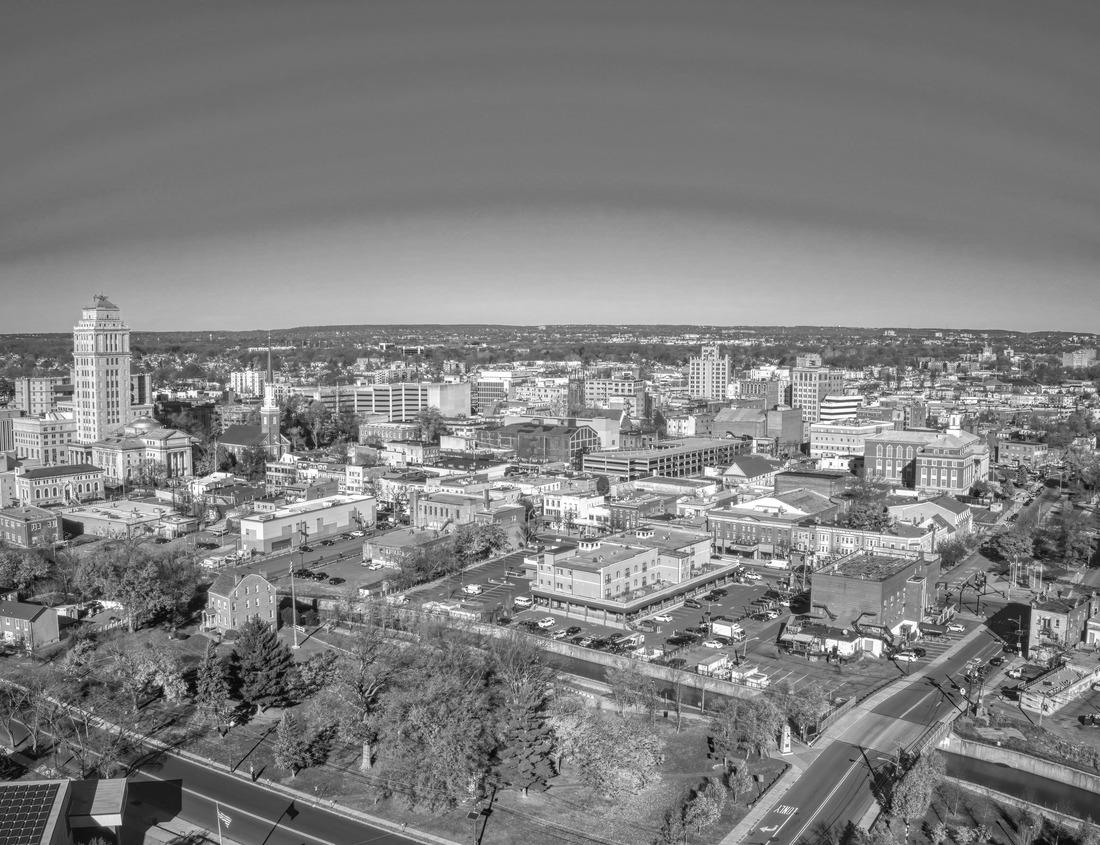 Noah Jigsaw Puzzle City walls of Bragança, medieval walls from the 15th century, Bragança, Portugal in black white 1000 pieces