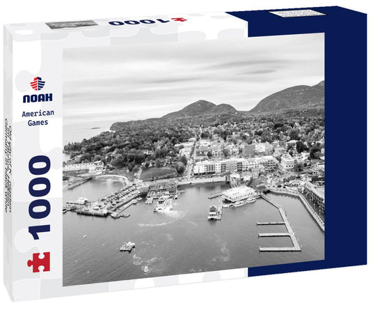 Noah Jigsaw Puzzle Old city of Königstein im Taunus, Hessen, Germany in black white 1000 pieces