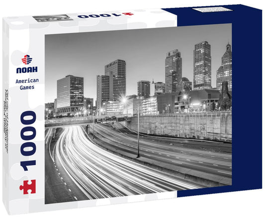 Noah Jigsaw Puzzle Old city of Hofgeismar, Hessen, Germany in black white 1000 pieces