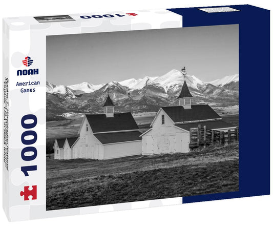 Noah Jigsaw Puzzle Booker T. Washington National Monument in Westlake Corner, Virginia, USA in black white 1000 pieces