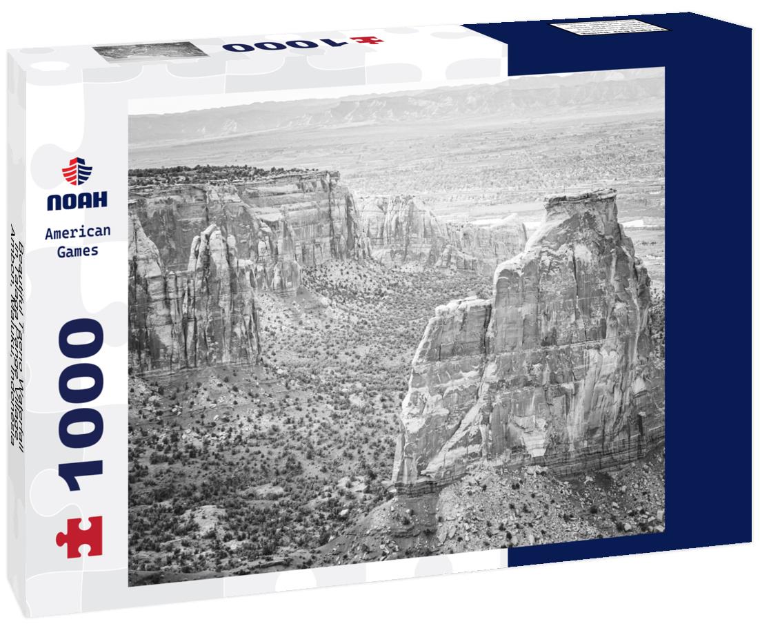 Noah Jigsaw Puzzle Beautiful Taeno Waterfall in Talaga Pange Village, Ambon, Maluku, Indonesia in black white 1000 pieces