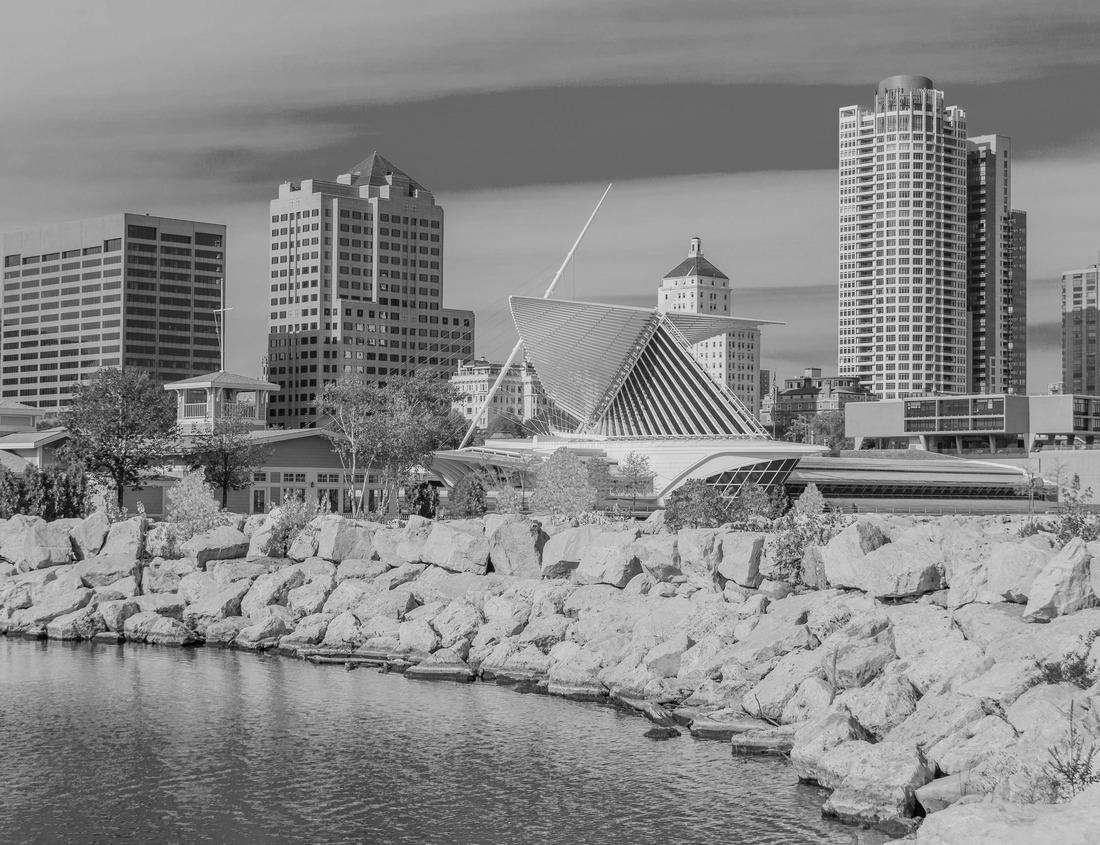 Noah Jigsaw Puzzle Aerial view over Fowey, Cornwall, England, United Kingdom in black white 1000 pieces