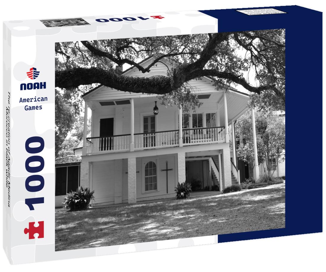Noah Jigsaw Puzzle The re-creation of Agadir Medina, Morocco in black white 1000 pieces