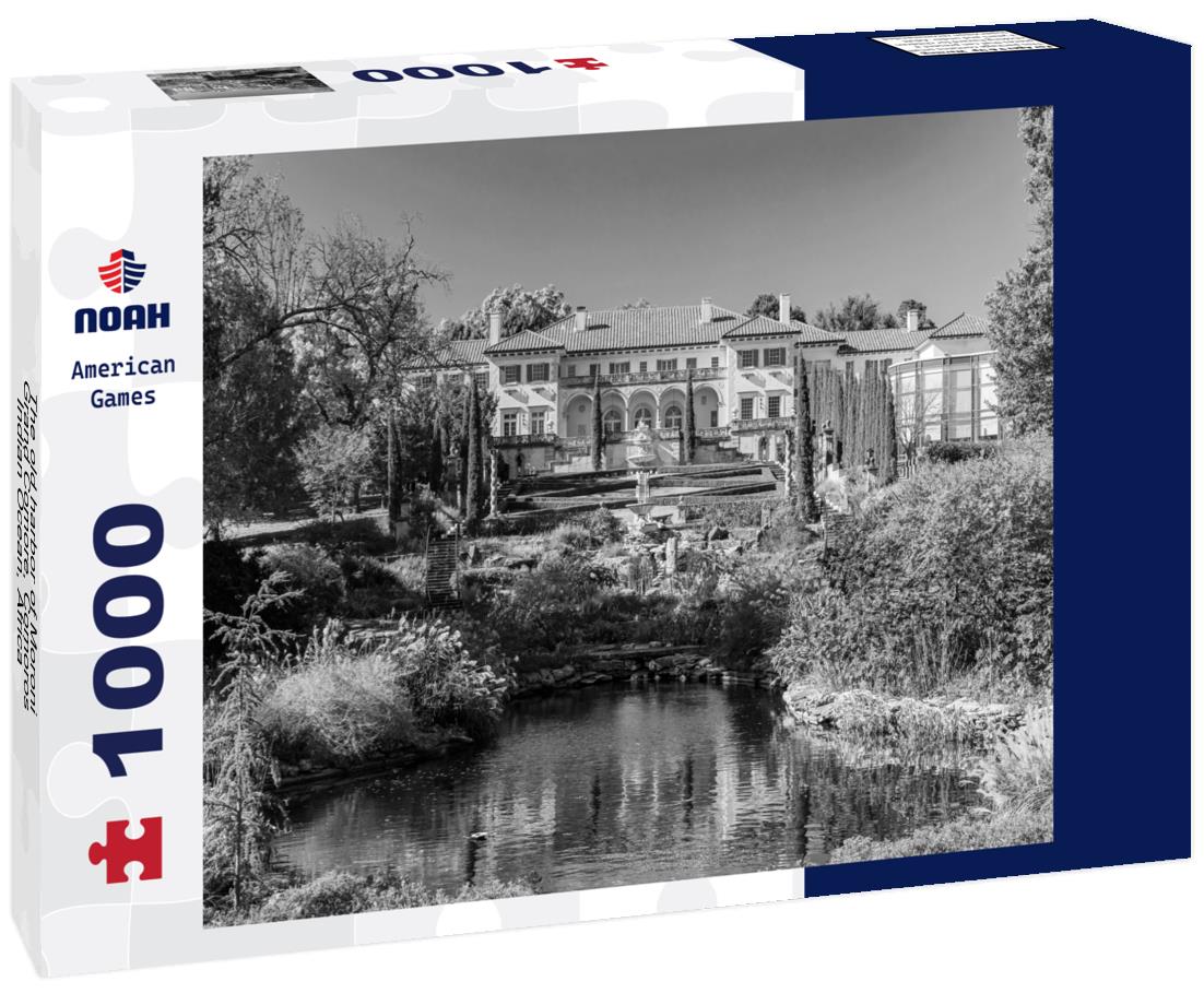 Noah Jigsaw Puzzle The old harbor of Moroni, Grand Comore, Comoros, Indian Ocean, Africa in black white 1000 pieces