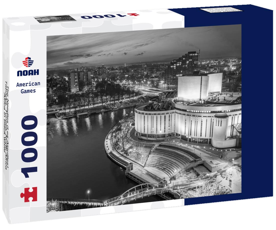 Noah Jigsaw Puzzle The Needles (Les Aiguilles), Tabarka, Tunisia, North Africa, Africa in black white 1000 pieces