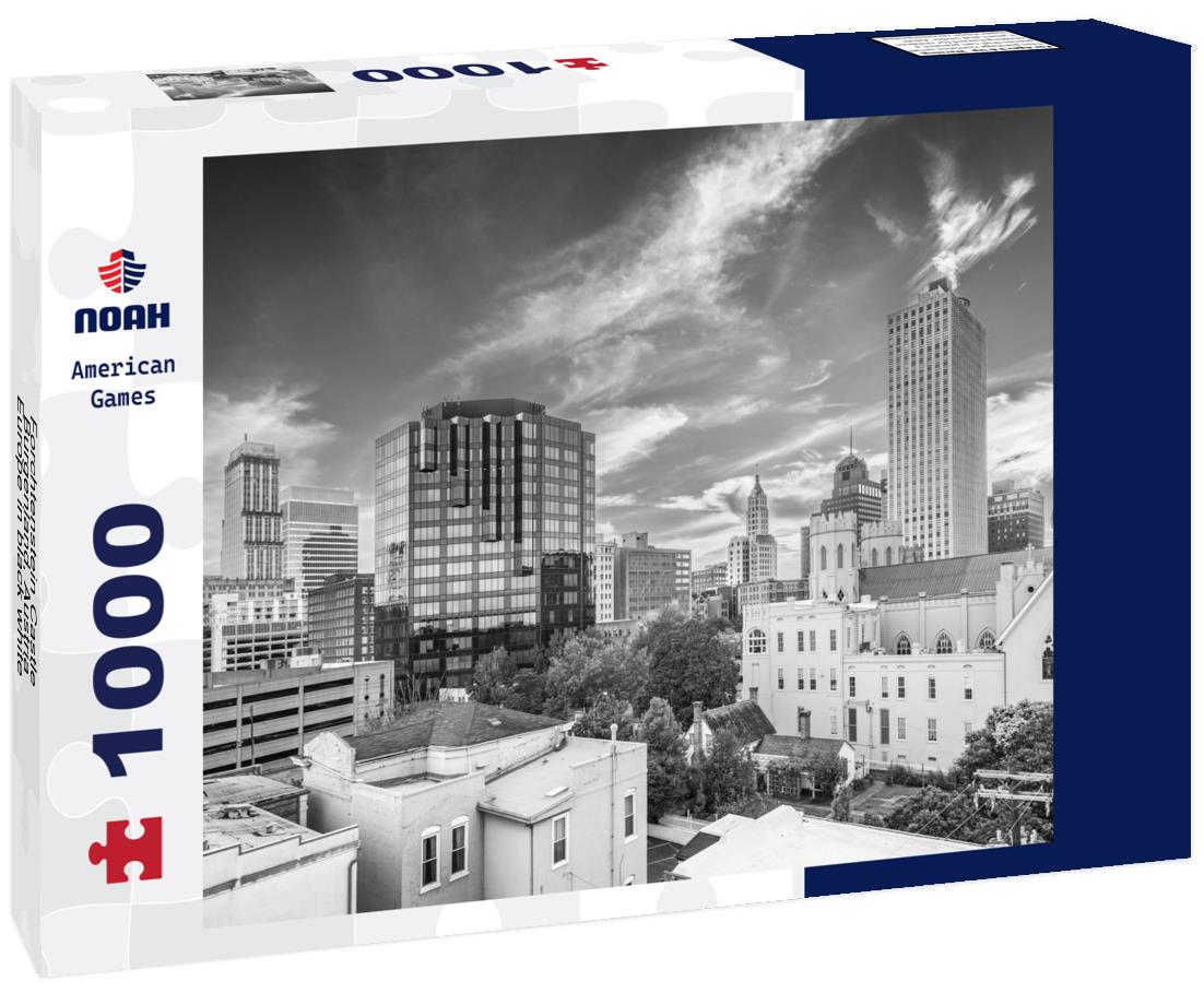 Noah Jigsaw Puzzle Forchtenstein Castle, Burgenland, Austria, Europe in black white 1000 pieces