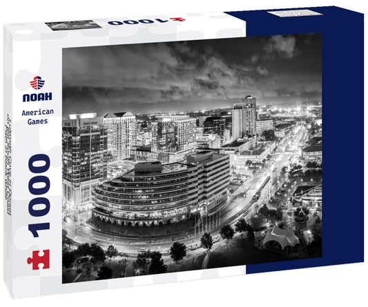 Noah Jigsaw Puzzle Lulworth Cove in Dorset on the South West Coast Path in black white 1000 pieces