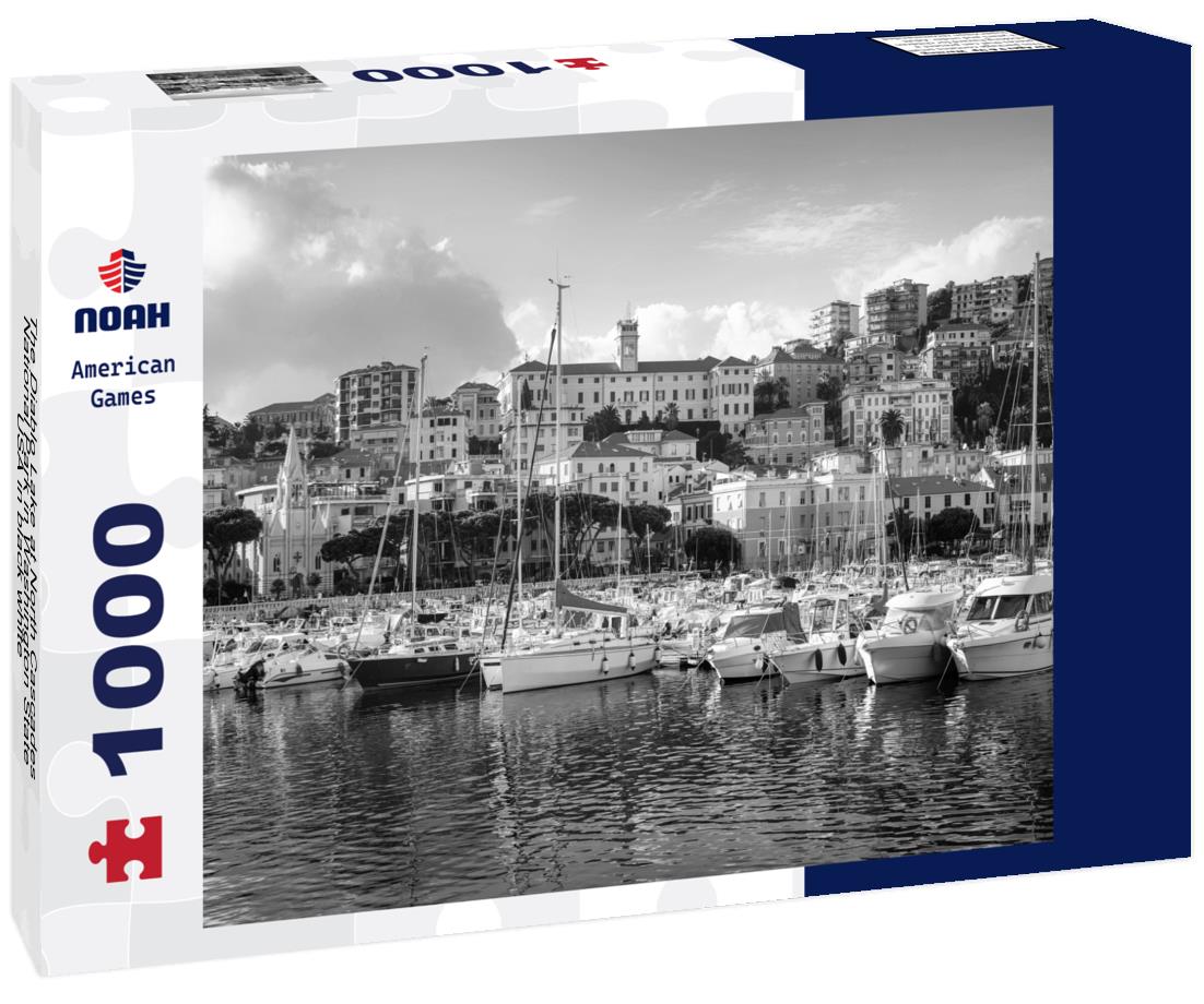 Noah Jigsaw Puzzle The Diablo Lake at North Cascades National Park in Washington State, USA in black white 1000 pieces