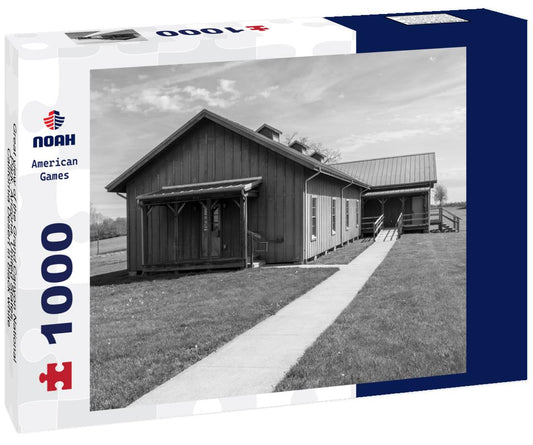 Noah Jigsaw Puzzle Great view of the Grand Canyon National Park, Arizona, United States. California Desert in black white 1000 pieces