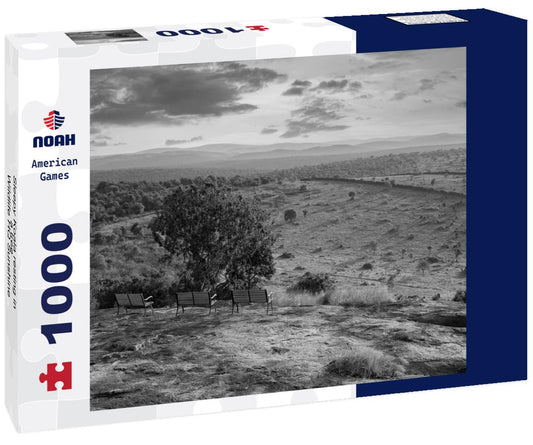 Noah Jigsaw Puzzle Sleepy Koala resting in a tree - Wildlife HQ Sunshine Coast Queensland in black white 1000 pieces