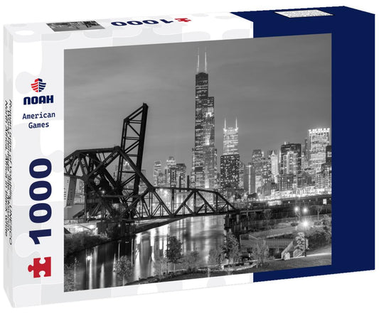 Noah Jigsaw Puzzle Roman ruins of Volubilis, UNESCO World Heritage Site, Morocco, North Africa, Africa in black white 1000 pieces