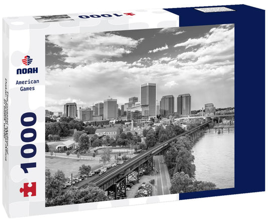 Noah Jigsaw Puzzle The coastal skyline of Dakar, Senegal, West Africa in black white 1000 pieces