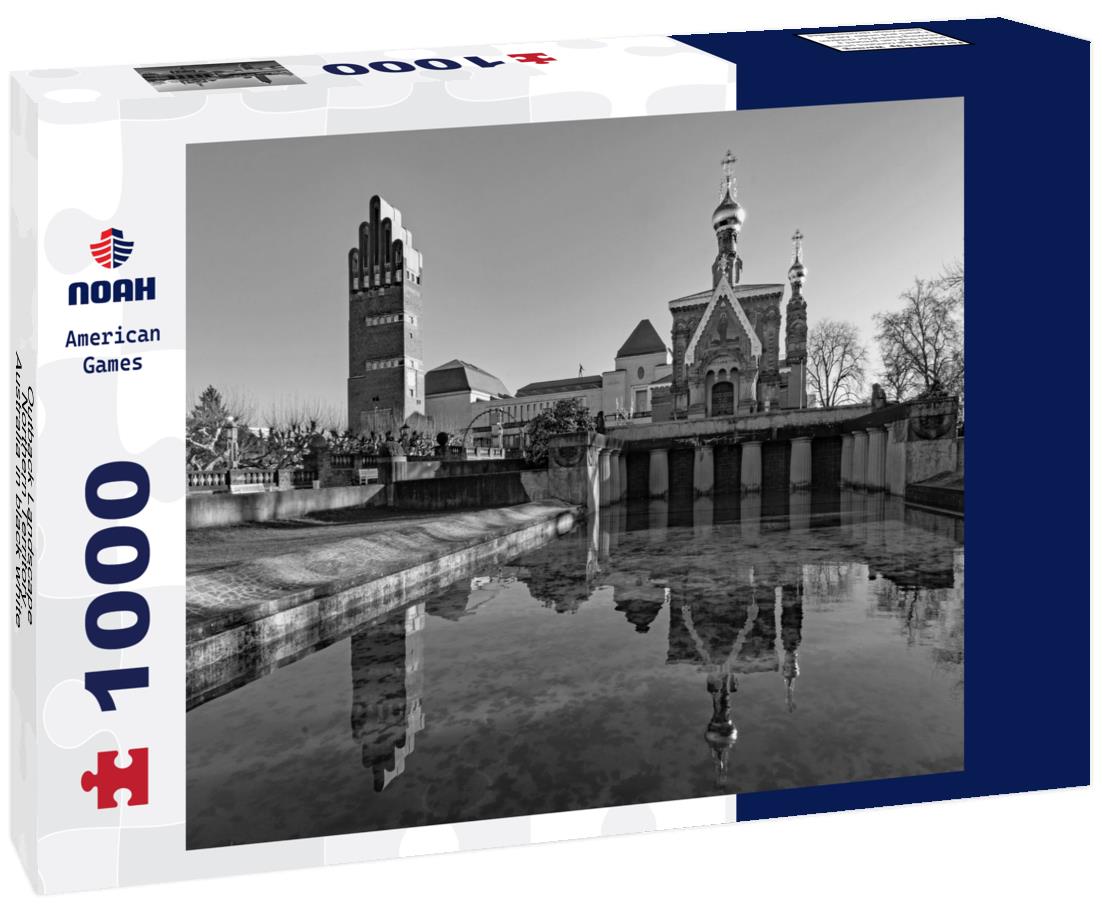 Noah Jigsaw Puzzle Outback Landscape, Northern Territory, Australia in black white 1000 pieces