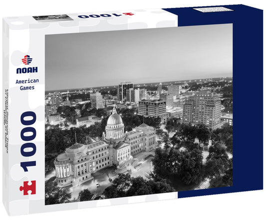 Noah Jigsaw Puzzle Vibrant Sequoia Trees in California in black white 1000 pieces