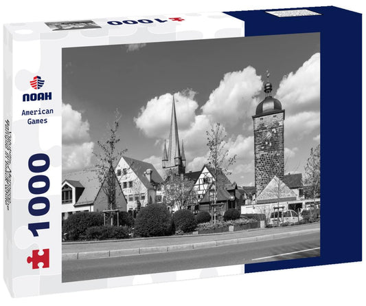 Noah Jigsaw Puzzle Volubilis, Morocco. Basilica and Capitoline Temple in black white 1000 pieces