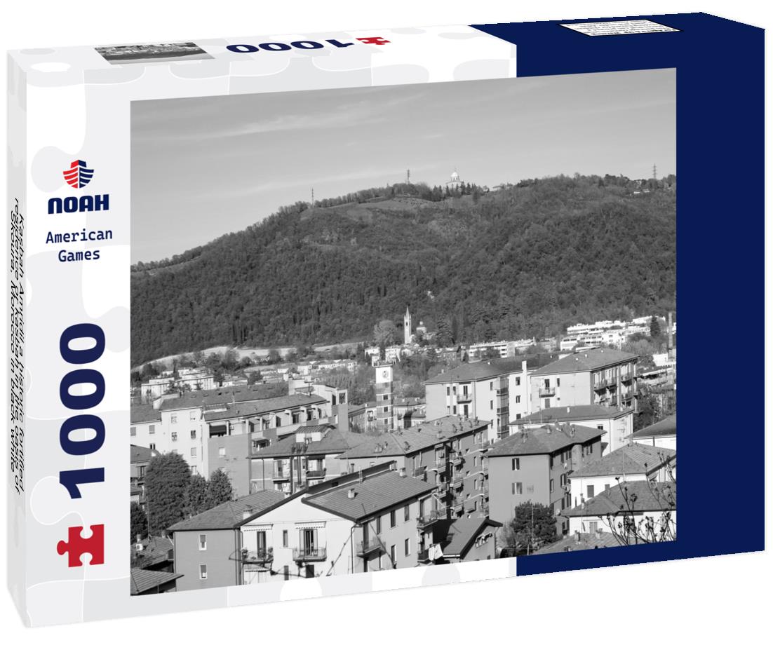 Noah Jigsaw Puzzle Kasbah Amridil a historic fortified residence or kasbah in the oasis of Skoura, Morocco in black white 1000 pieces