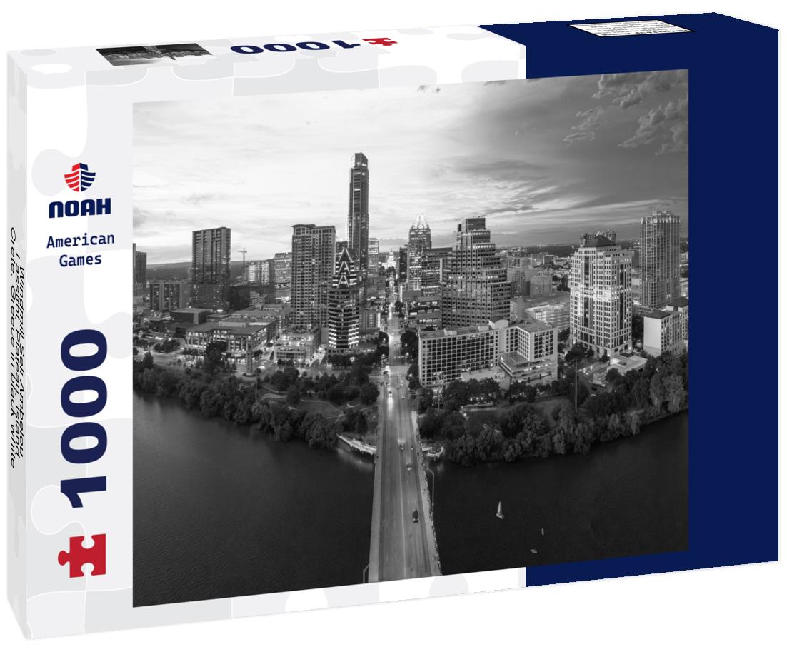 Noah Jigsaw Puzzle Windmill Seli Ambelou, Lassithi, Plateau, Island Crete, Greece in black white 1000 pieces