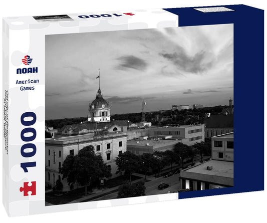 Noah Jigsaw Puzzle Old city of Rethymnon, Island Crete, Greece in black white 1000 pieces